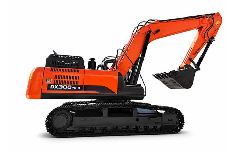 DX300PC-9 29,5-тонен верижен багер: Висока мощност, голям капацитет на кофата – универсален за минни и земни работи